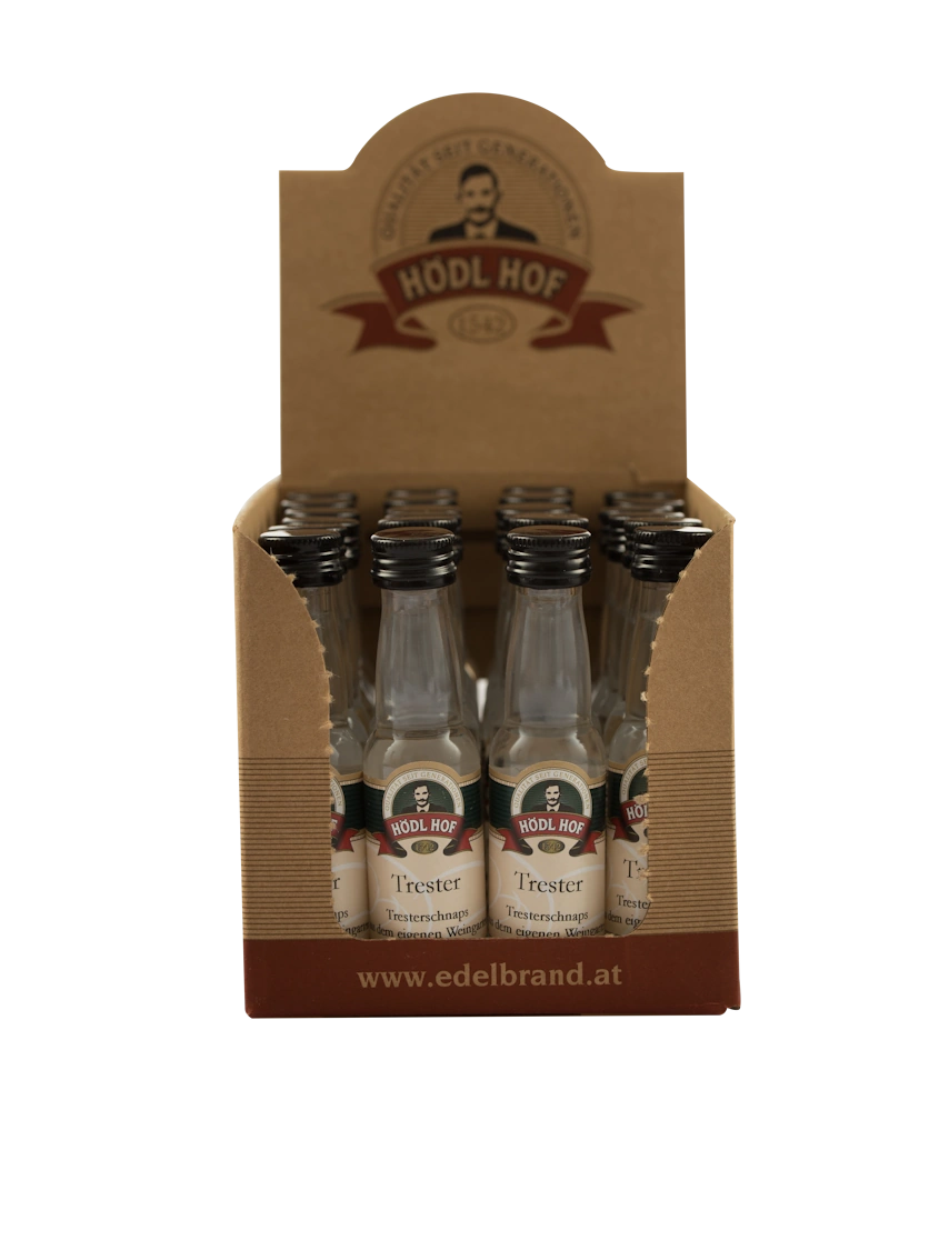 Hödl Hof Trester Schnaps | 38% Vol. | 24 x 0,02l